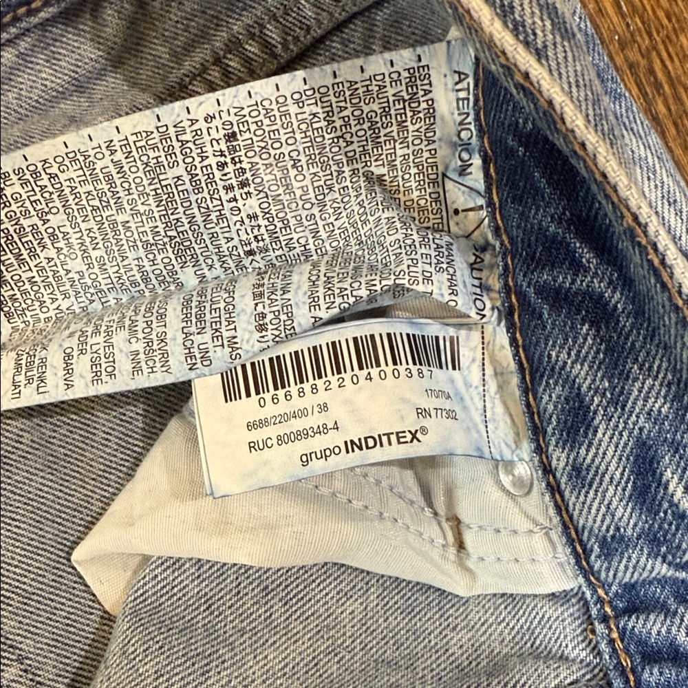 Zara Blue Flare & Wide Leg Jeans - Picture 4 of 11